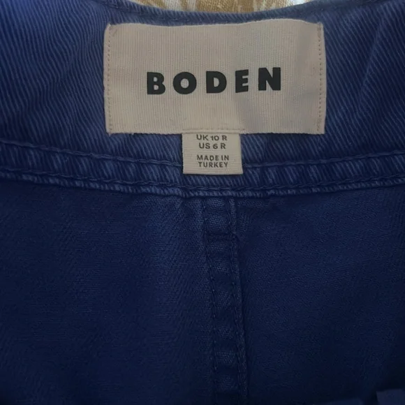 NWT BODEN Contrast stitch trousers size 6 Blue - Picture 4 of 7